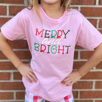 Merry and Bright Kids Graphic T-Shirt