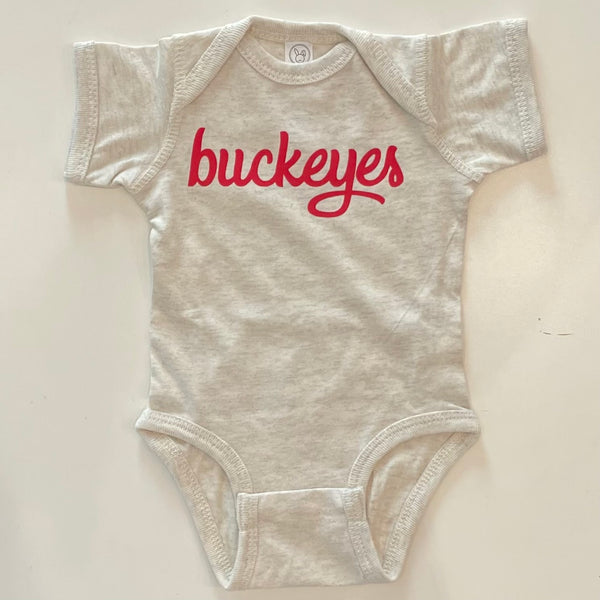 Buckeyes Script Short Sleeve Bodysuit