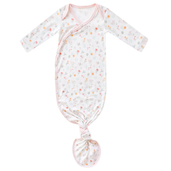 Copper Pearl Newborn Knotted Gown - Mabel