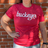 Buckeyes Script Adult Graphic T-Shirt