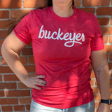 Buckeyes Script Adult Graphic T-Shirt