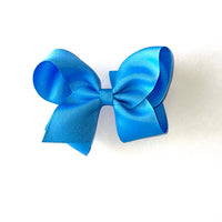 Wee Ones Mini Classic Grosgrain Hair Bow - Copenhagen