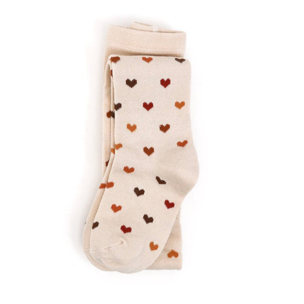 Little Stocking Co. Knit Tights - Harvest Hearts