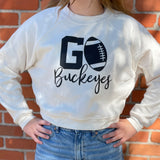 Go Buckeyes Adult Cropped Crewneck