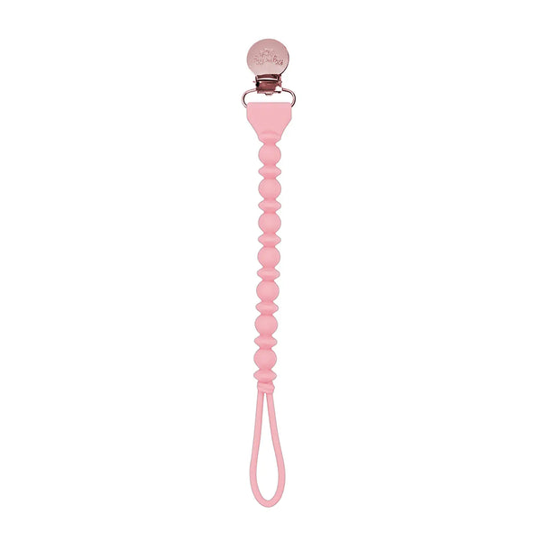 Sweetie Strap Silicone One-Piece Pacifier Clips - Pink