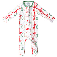 Copper Pearl Zip-Up Footie Pajamas - Jolly