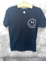 Lovie Apparel Black Smiley Youth Graphic T-Shirt