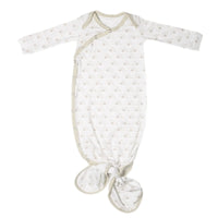 Copper Pearl Newborn Knotted Gown - Shine