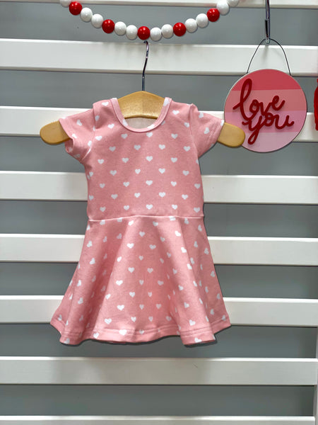 Lovie Apparel Baby Twirl Dress - Hearts 2.0