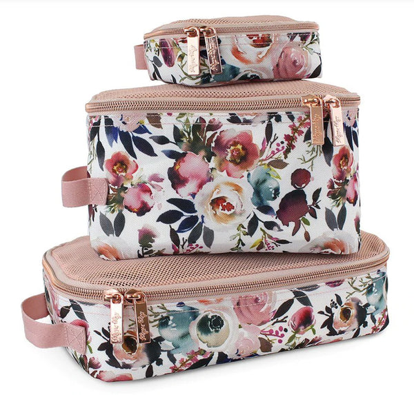 Pack Like A Boss Diaper Bag Packing Cubes - Blush Floral