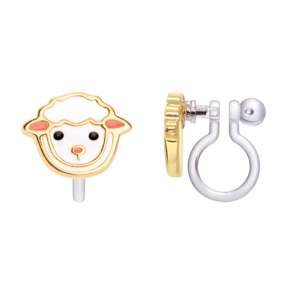 Girl Nation Lovely Lamb Cutie Clip-On Earrings