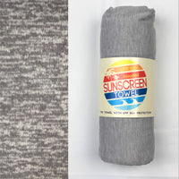 Luv Bug Hooded Sunscreen Towel - Gray Heather