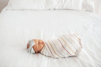 Copper Pearl Knit Swaddle Blanket - Piper